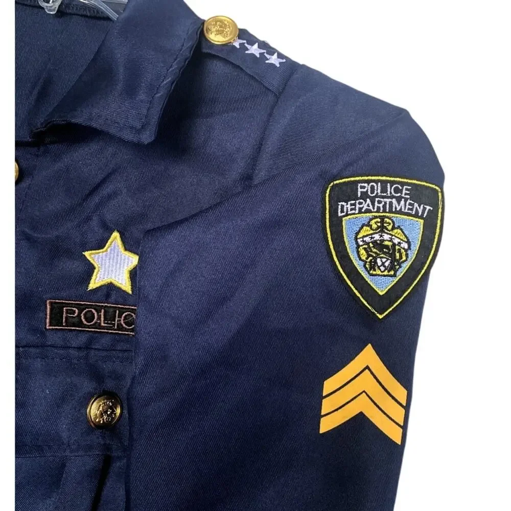 NWT ~ Set/6 Children's Policeman Uniform Halloween Dress Up Play Costume ~MEDIUM